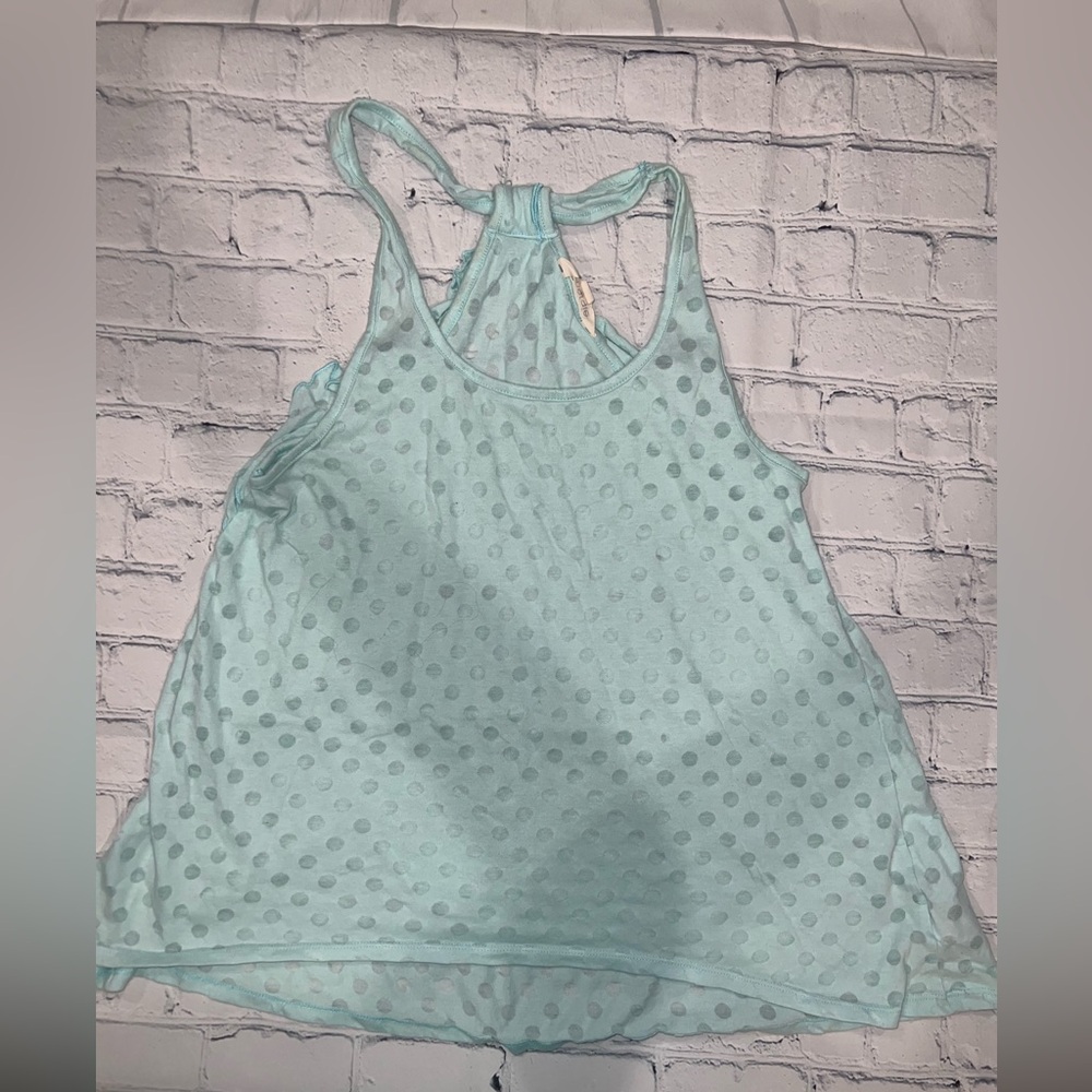 Energie Blue Polkadot Sleeveless  Tank Top